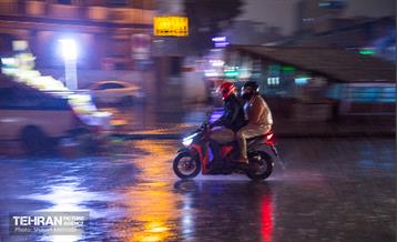 بارش باران زمستانی در تهران 8