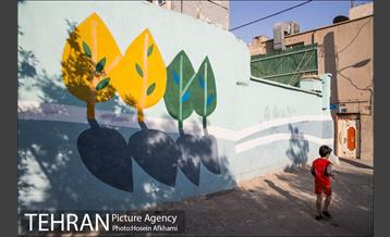 دیوار نگاری های سازمان یافته محله جوادیه 12