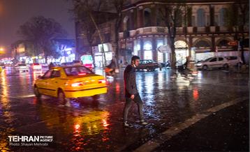 بارش باران زمستانی در تهران 10