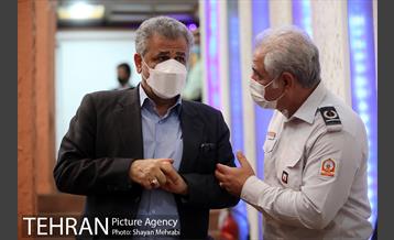 آیین تقدیر از آتش نشانان حریق پالایشگاه تهران 2