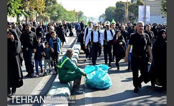 خدمات شهرداری تهران در مراسم پیاده روی جاماندگان حسینی (ع) 1