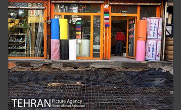 سنگ فرش شدن خیابان پامنار‎  19