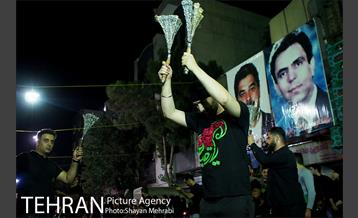 عزاداری شب پنجم ماه محرم در محله گرگان 37