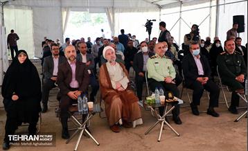 آیین کلنگ زنی ساخت سومین کلانتری منطقه هشت