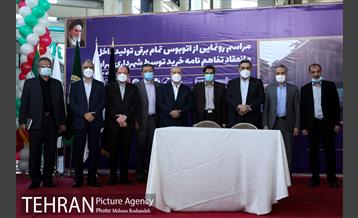 مراسم رونمایی از اتوبوس تمام برقی تولید داخل 18