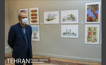 بازدید مدیران شهری و اعضای شورای شهر تهران از نمایشگاه تهران از منظر هنرمندان-3 12