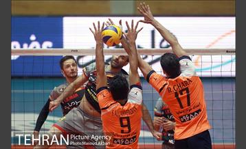 دیدار تیم های والیبال بانک سرمایه  و سایپا تهران