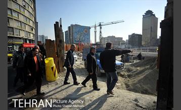بازدید مدیر عامل متروی تهران از پروژه ایستگاهی میدان ولیعصر 23