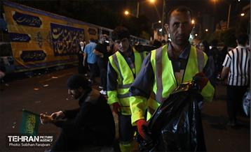 خدمات شهرداری تهران در پایان جشن غدیر 9