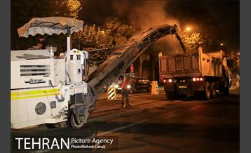 توزیع 5 هزار تن آسفالت در معابر منطقه دوازده 5