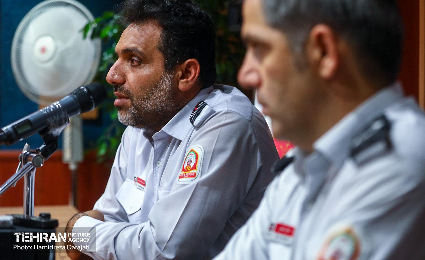 قدرت الله محمدی رییس سارمان اتش نشانی شهر تهران