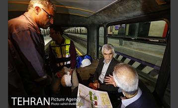 بازدید شهردار تهران از خط ۷ مترو  14