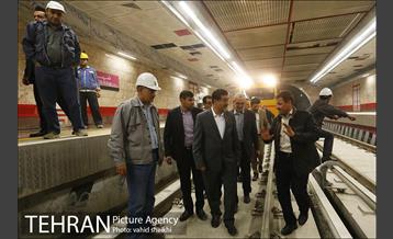 بازدید سرپرست شهرداری تهران از خط 6 مترو تهران 16