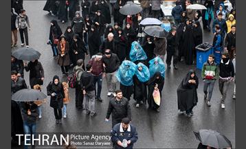 راه پیمایی مردم تهران در روز اربعین  8