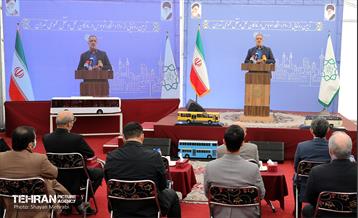 آیین رونمایی از ۱۱۰ دستگاه اتوبوس در ناوگان حمل و نقل عمومی 32