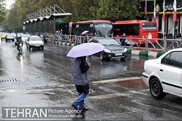 بارش باران پاییزی در تهران 5