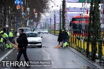 خدمات شهرداری تهران در پایان راهپیمایی یوم الله 22 بهمن 18