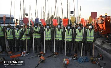 طرح زمستانه مشترک پلیس راهور و شهرداری تهران 7