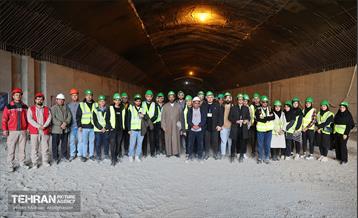 بازدید دانشجویان از پروژه ایستگاه مترو تختی 9