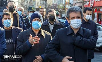 تشییع و تدفین پیکر مطهر دو شهید گمنام در منطقه 17