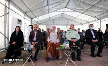 آیین کلنگ زنی ساخت سومین کلانتری منطقه هشت