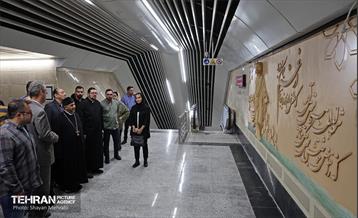 بازدید نمایندگان رسانه‌های خارجی از مترو مریم مقدس(س)  24