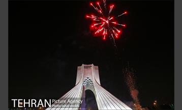 نور افشانی در میدان آزادی به مناسبت جشن نیمه شعبان 8