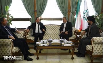 دیدار وزیر امور محلی و محیط‌زیست سوریه با شهردار تهران
