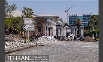 پروژه سنگ فرش میدان بهارستان  3