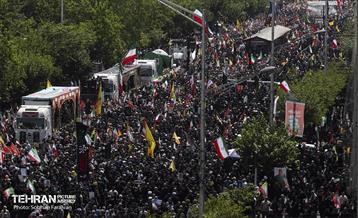 تشییع شهدای اقتدار ملی در تهران 7