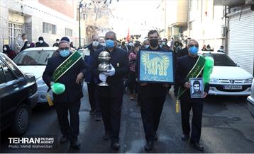 مراسم تشییع پیکر شهید سید مرتضى قدیرى در منطقه 10