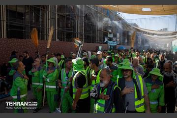 دسته عزاداری پاکبانان شهر تهران در کربلا 18