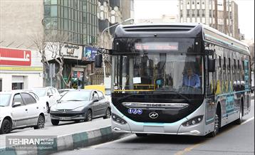بهره‌برداری از اتوبوس های برقی شهر تهران 63