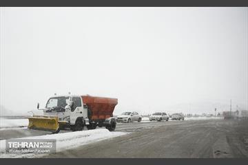 ترافیک روان در روز برفی تهران 23