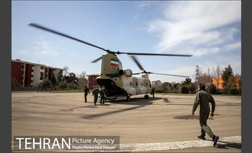 نخستین مانور امداد هوایی تهران در زمان بحران 28