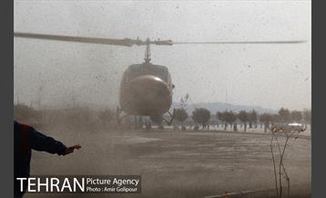 سقوط بالگرد در دریاچه شهدای خلیج فارس