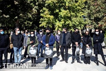 مراسم خاکسپاری پیکر محمدرضا شجریان در توس 15