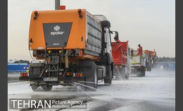 مانور ماشین آلات و تجهیزات ستاد برف روبی شهرداری تهران 16