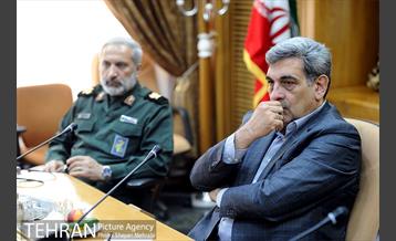 دیدار فرمانده سپاه محمد رسول الله تهران با شهردار تهران 4