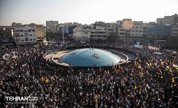 تجمع مردم تهران در واکنش به جنایت رژیم صهیونیستی در غزه 19