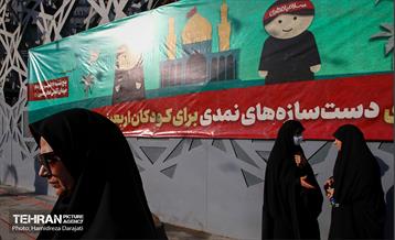 آیین آماده سازی دست سازه های نمدی برای کودکان اربعینی  15