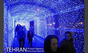 تونل نوری بوستان دانشجو به مناسبت دهه کرامت 18