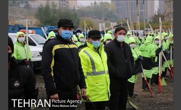 مانور عملیات برف روبی شهرداری منطقه شش 12