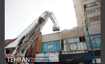 آتش سوزی پاساژ مهستان 12