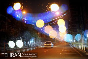 آذین بندی خیابان ولیعصر(عج) به مناسبت عید نیمه شعبان 8
