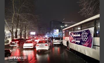 بارش برف زمستانی در معابر شمالی پایتخت - 1 23