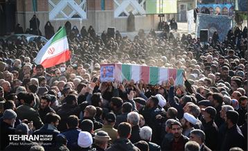 تشییع پیکر شهدای مدافع حرم در شهرک شهید محلاتی 2