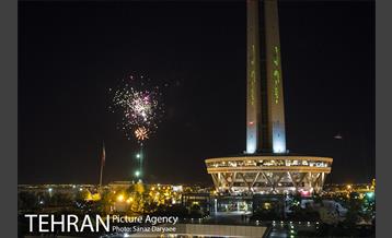 نور افشانی آسمان تهران به مناسب عید سعید فطر  4