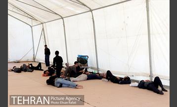 ارائه خدمات نیرو های خادم الحسین (ع) در مرز شلمچه  9