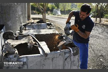مرمت و تعمیر مخازن زباله 6